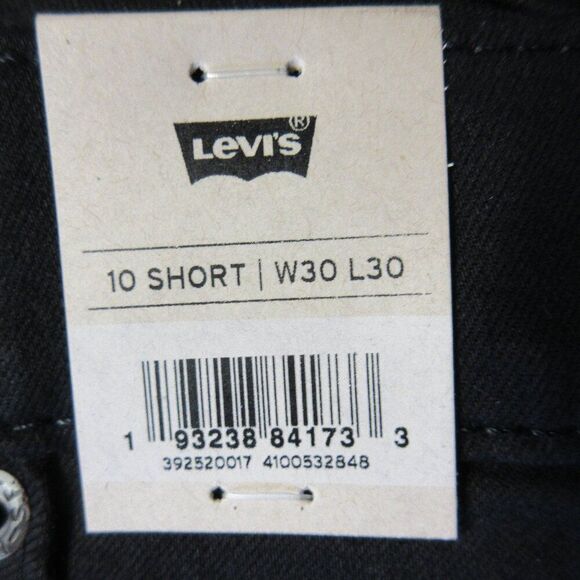 LEVI'S Classic Bootcut Jeans Womens Sz 10 SHORT (30x30) Black Stretch Denim NWT - Picture 9 of 15